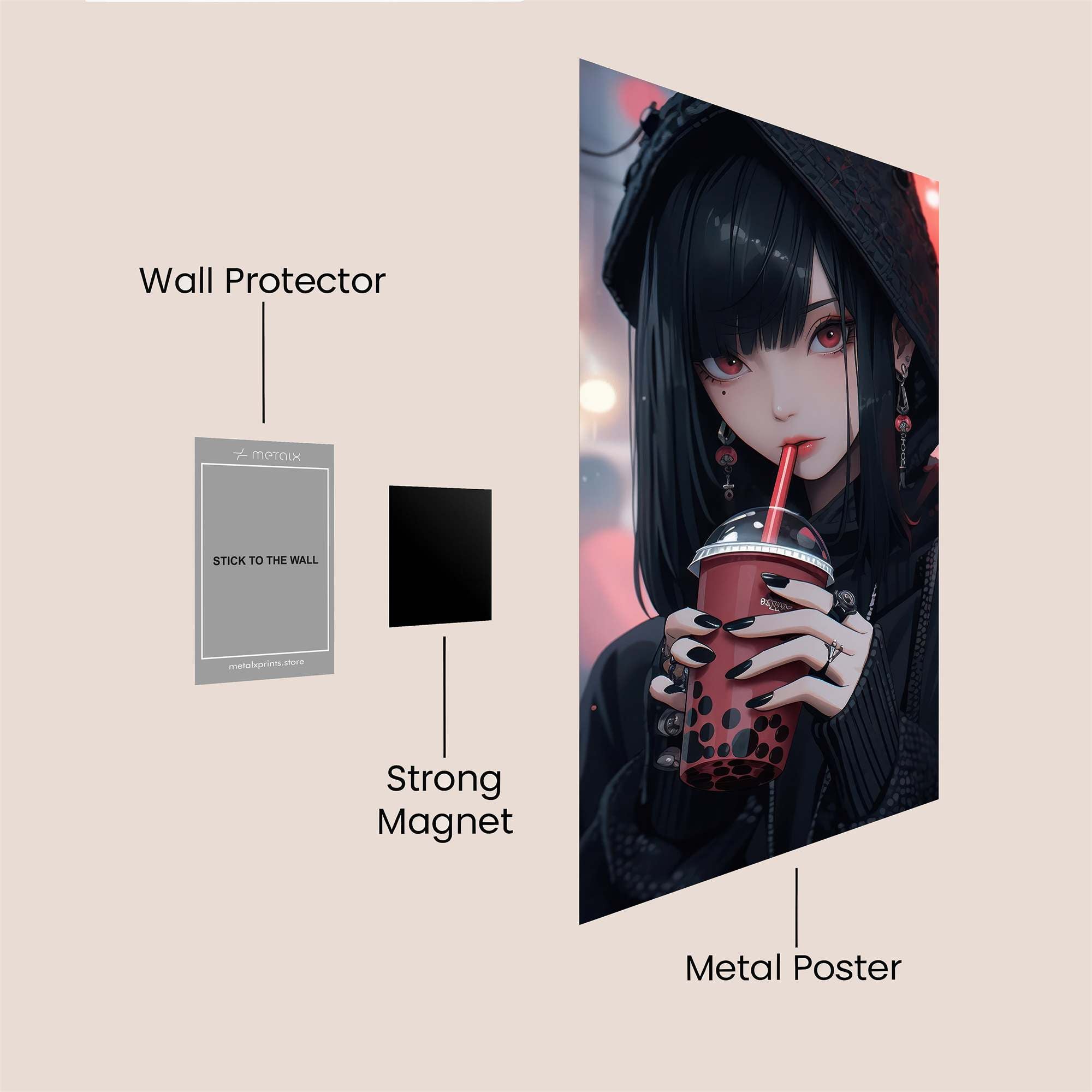 Gothic Serenity Safe Wall Magnetic / M